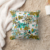 抽象芸術・ドードル クッション (ブランケット)