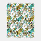 抽象芸術・ドードル フリースブランケット (正面)