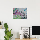 抽象芸術・ドードル・ポスター ポスター (ホームオフィス)