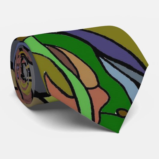 抽象芸術 ネクタイ (ロール)