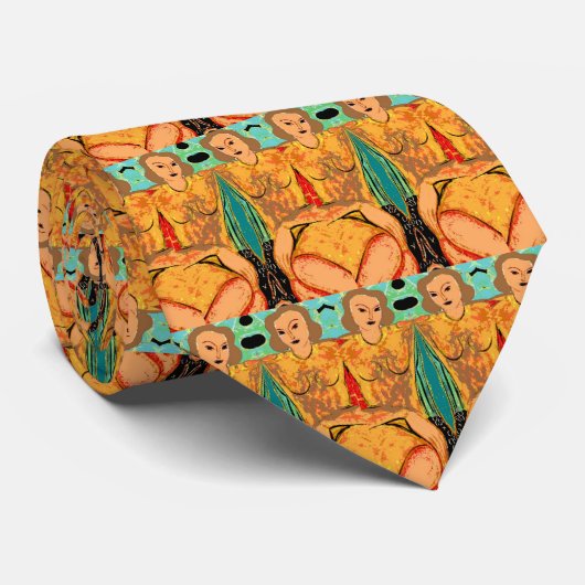 抽象芸術 ネクタイ (ロール)