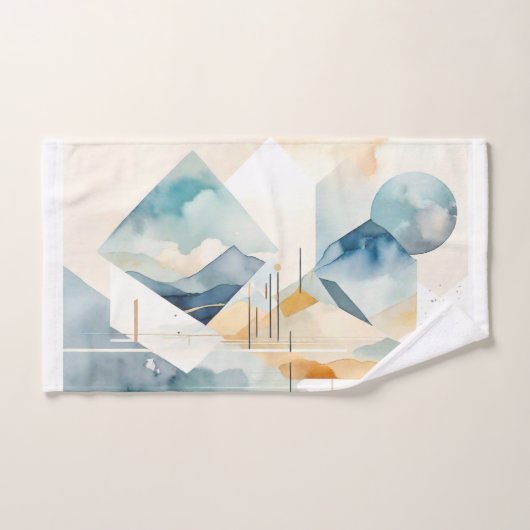 抽象芸術 バスタオルセット (ハンドタオル)