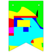 抽象芸術 バンティングフラッグ (第3の旗)