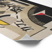 抽象芸術、バーカートDecor Martiniヴィンテージ 日本の ポスター (角)