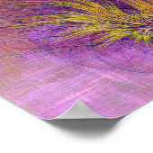 抽象芸術 – バーニングブッシュ – スクエアアート ポスター (角)