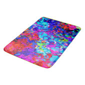 抽象芸術・パターンの魅惑的なカラー・スキーム バスマット (アングル)
