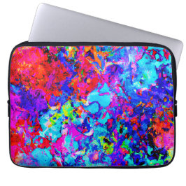 抽象芸術・パターンの魅惑的なカラー・スキーム ラップトップスリーブ