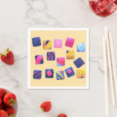 抽象芸術,パターン,最高のパブリク,クール,カラフル, スタンダードカクテルナプキン (インサイチュ)