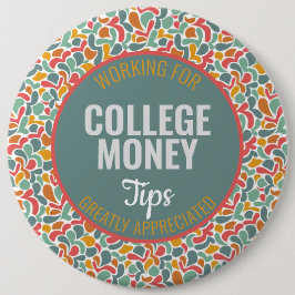 抽象芸術 |ヒントを参照 |大学のお金 缶バッジ