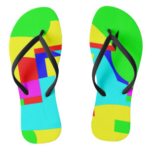 抽象芸術 ビーチサンダル