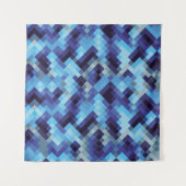  抽象芸術・ピクセル・パターン背景ピクセル，抽象芸術, タペストリー (正面(横))