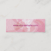 抽象芸術_ピンクスキニープロファイルカード スキニー名刺 (裏面)