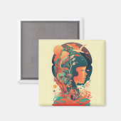 抽象芸術・ファンタジーズ・ワールド・オブ・インポッシブル・オブジェクト マグネット (正面/裏面)