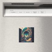 抽象芸術・ファンタジーズ・ワールド・オブ・インポッシブル・オブジェクト マグネット (インサイチュ (食洗機))