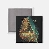 抽象芸術・ファンタジーズ・ワールド・オブ・インポッシブル・オブジェクト マグネット (正面/裏面)