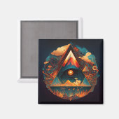 抽象芸術・ファンタジーズ・ワールド・オブ・インポッシブル・オブジェクト マグネット (正面/裏面)