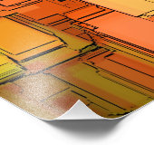 抽象芸術 フォトプリント            (角)