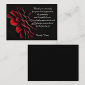 抽象芸術·フラワー·オン·アフター·葬儀サンキューカード ノートカード (正面/裏面)