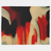 抽象芸術 フリースブランケット (正面(横))