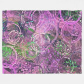 抽象芸術 フリースブランケット (正面(横))