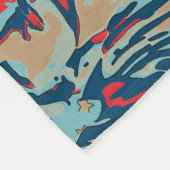 抽象芸術 フリースブランケット (角)