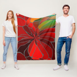 抽象芸術 フリースブランケット