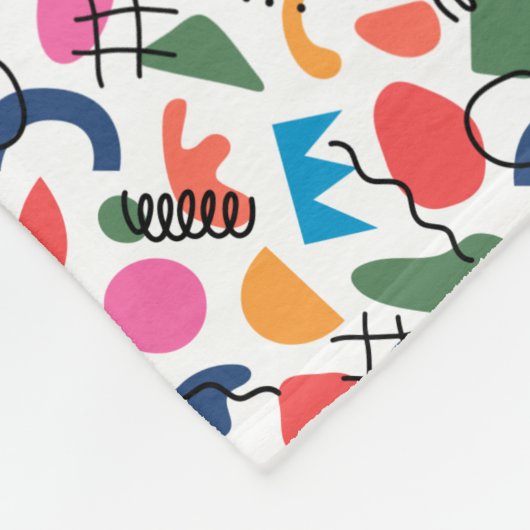 抽象芸術 フリースブランケット (角)