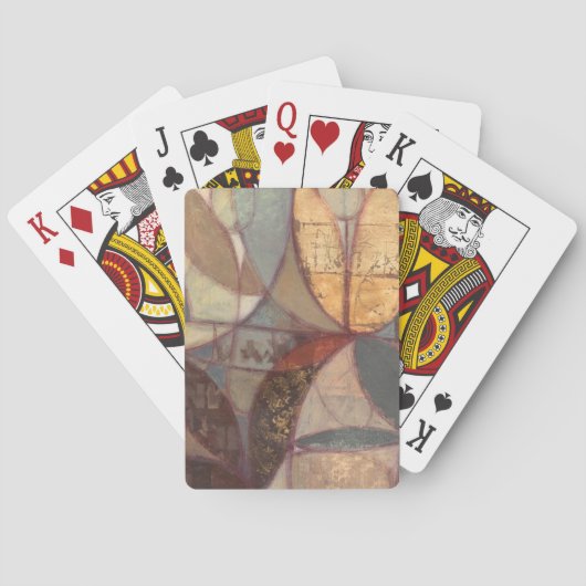 抽象芸術・フローラ・絵画リーフズバイ・ノルマン・ワイアット トランプ (裏面)