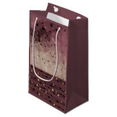 抽象芸術，ブラウン，ピンク，ピンク スモールペーパーバッグ (正面アングル)