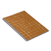 抽象芸術・ブラシstrによるシームレスな幾何学的パターン ノートブック (右側)