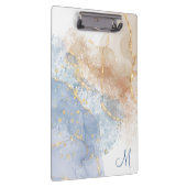 抽象芸術·ブルー、ターペ、金ゴールド クリップボード (右)