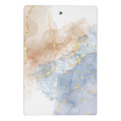 抽象芸術·ブルー、ターペ、金ゴールド ミニクリップボード (裏面)