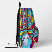 抽象芸術 プリントバックパック (左)