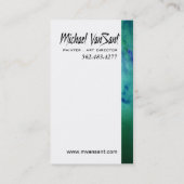 "抽象芸術"ペインター、アートディレクターグラフィックアーティスト、 名刺 (裏面)