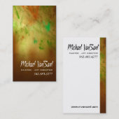 "抽象芸術"ペインター、アートディレクターグラフィックアーティスト、 名刺 (正面/裏面)
