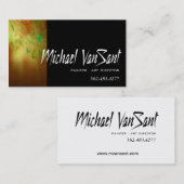 "抽象芸術"ペインター、アートディレクターグラフィックアーティスト、 名刺 (正面/裏面)