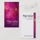 "抽象芸術"ペインター、アートディレクターグラフィックアーティスト、 名刺 (正面/裏面)