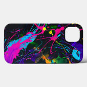 抽象芸術 ペイントスプラッター画像 Case-Mate iPhoneケース (裏面 (横))