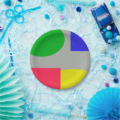 抽象芸術 ペーパープレート (パーティー)