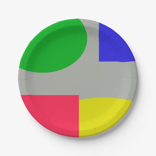 抽象芸術 ペーパープレート (正面)