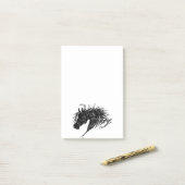 抽象芸術·ホース·ヘッド·アート ポストイット (デスク上)