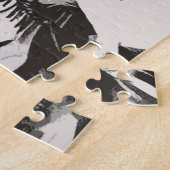 抽象芸術·ボルゾイ·イン·ザ·パイン ジグソーパズル (側面)