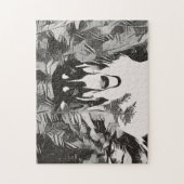 抽象芸術·ボルゾイ·イン·ザ·パイン ジグソーパズル (縦)