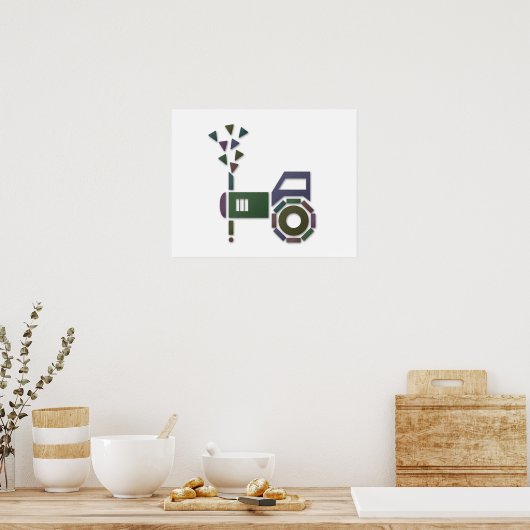 抽象芸術 ポスター (キッチン)