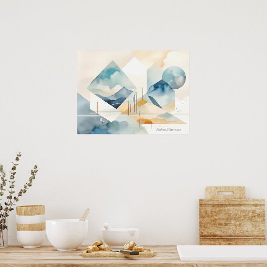 抽象芸術 ポスター (キッチン)