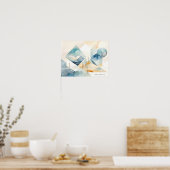 抽象芸術 ポスター (キッチン)