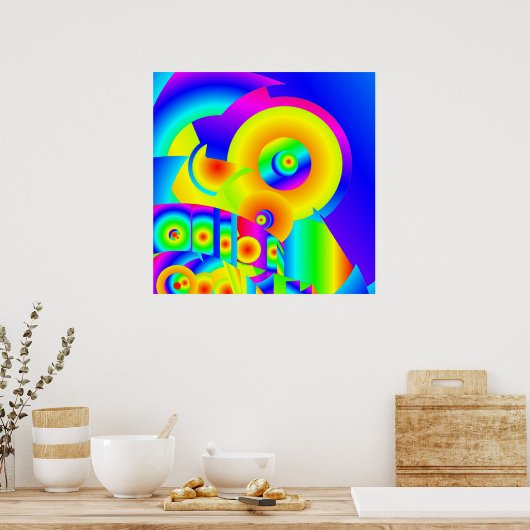 抽象芸術 ポスター (キッチン)