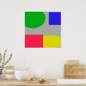 抽象芸術 ポスター (キッチン)