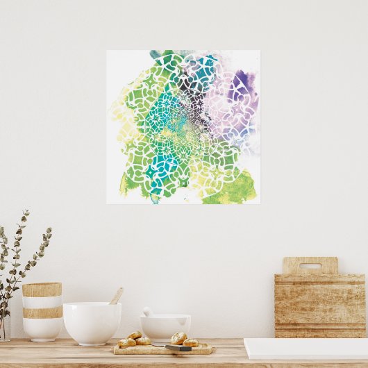 抽象芸術 ポスター (キッチン)