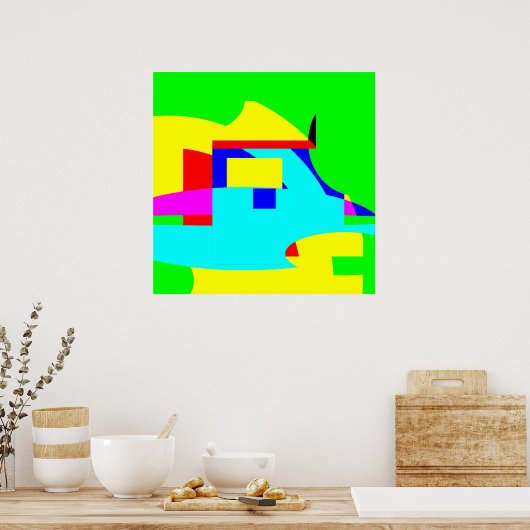 抽象芸術 ポスター (キッチン)